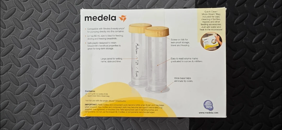 Medela Breastmilk Freezing & Storage Bulk Pack Bottles & Lids - photo 2