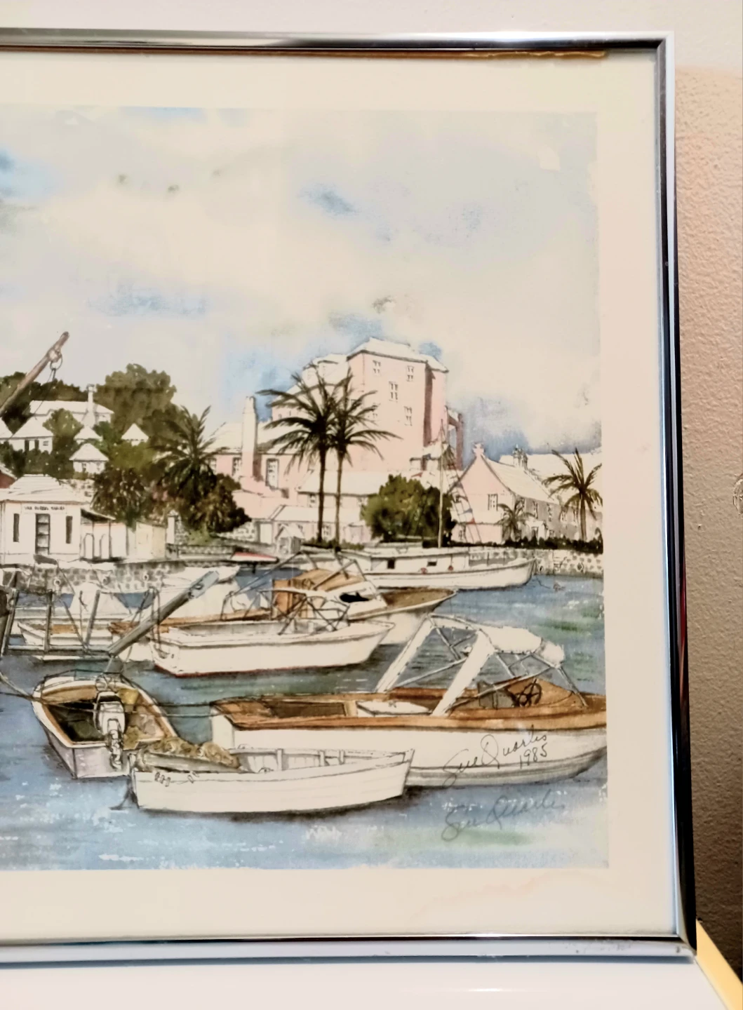 1985 Sue Quarles Watercolor Painting - photo 3