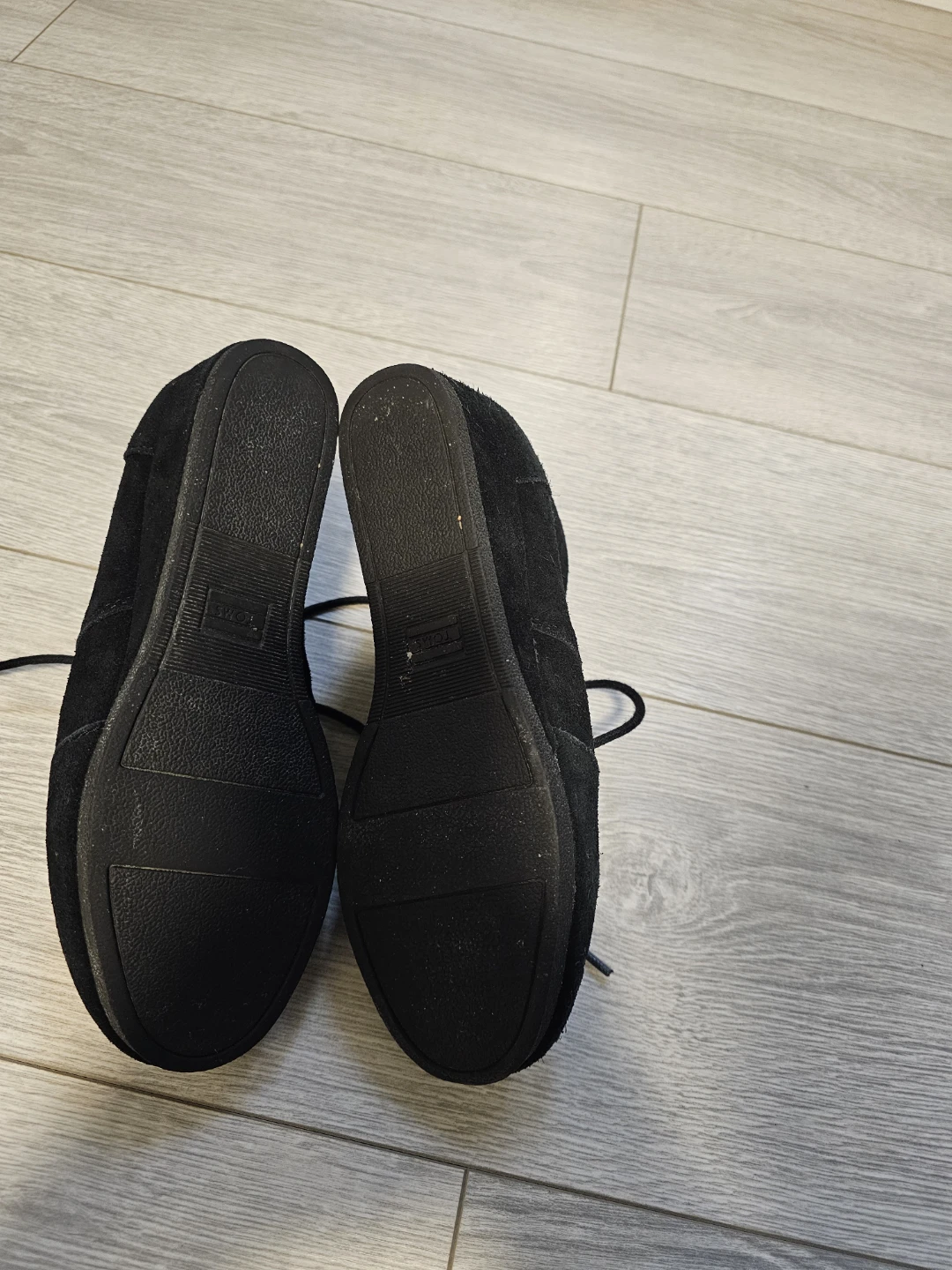 TOMS Black Suede Wedge Ankle Boots - photo 4