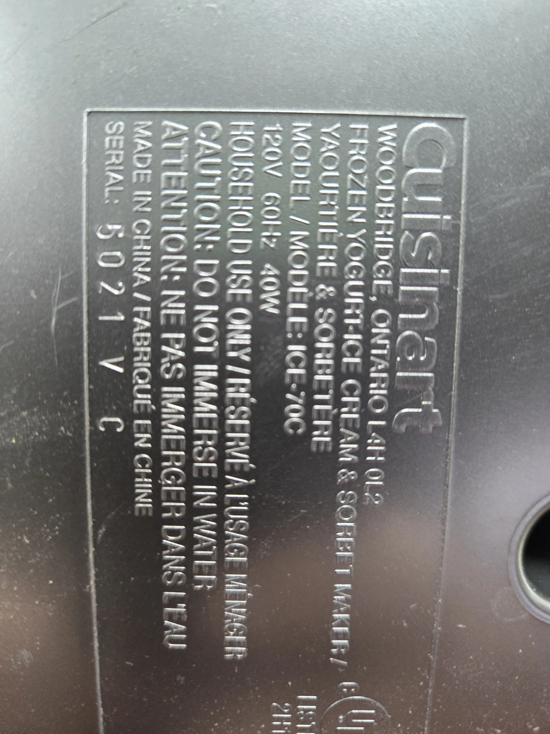 FREE DELIVERY!! Cuisinart Ice Cream Maker Machine $120 - photo 4