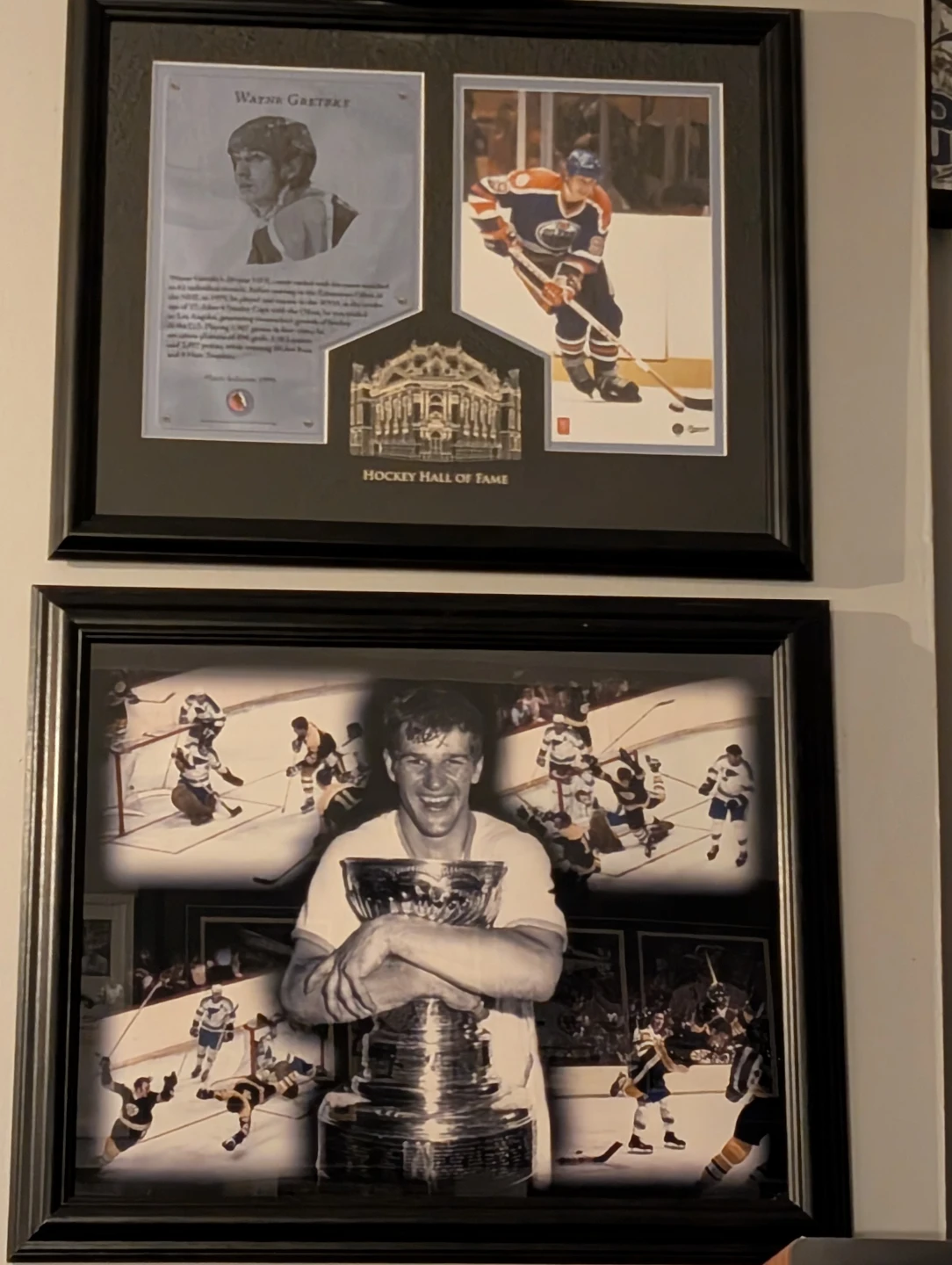 Wayne Gretzky Framed Hockey Memorabilia Collection
