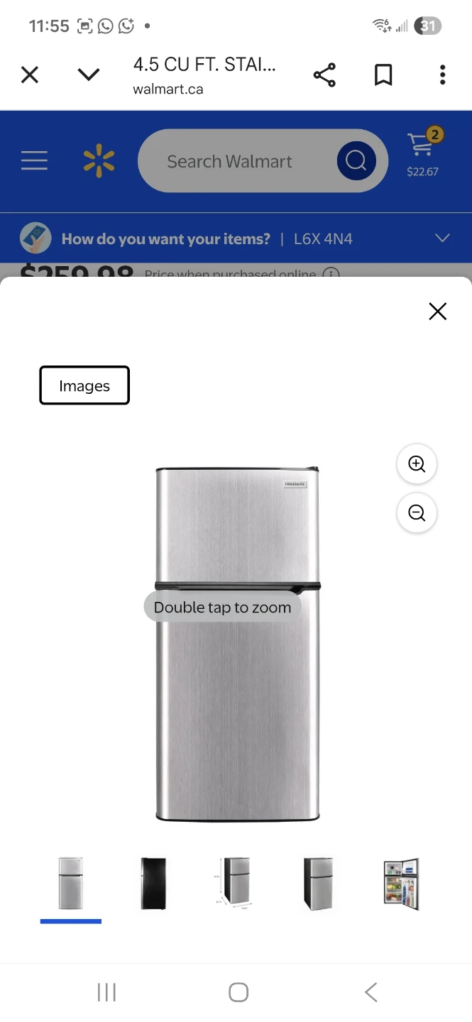 4.5 cu. ft. Stainless Steel Compact Refrigerator - photo 2