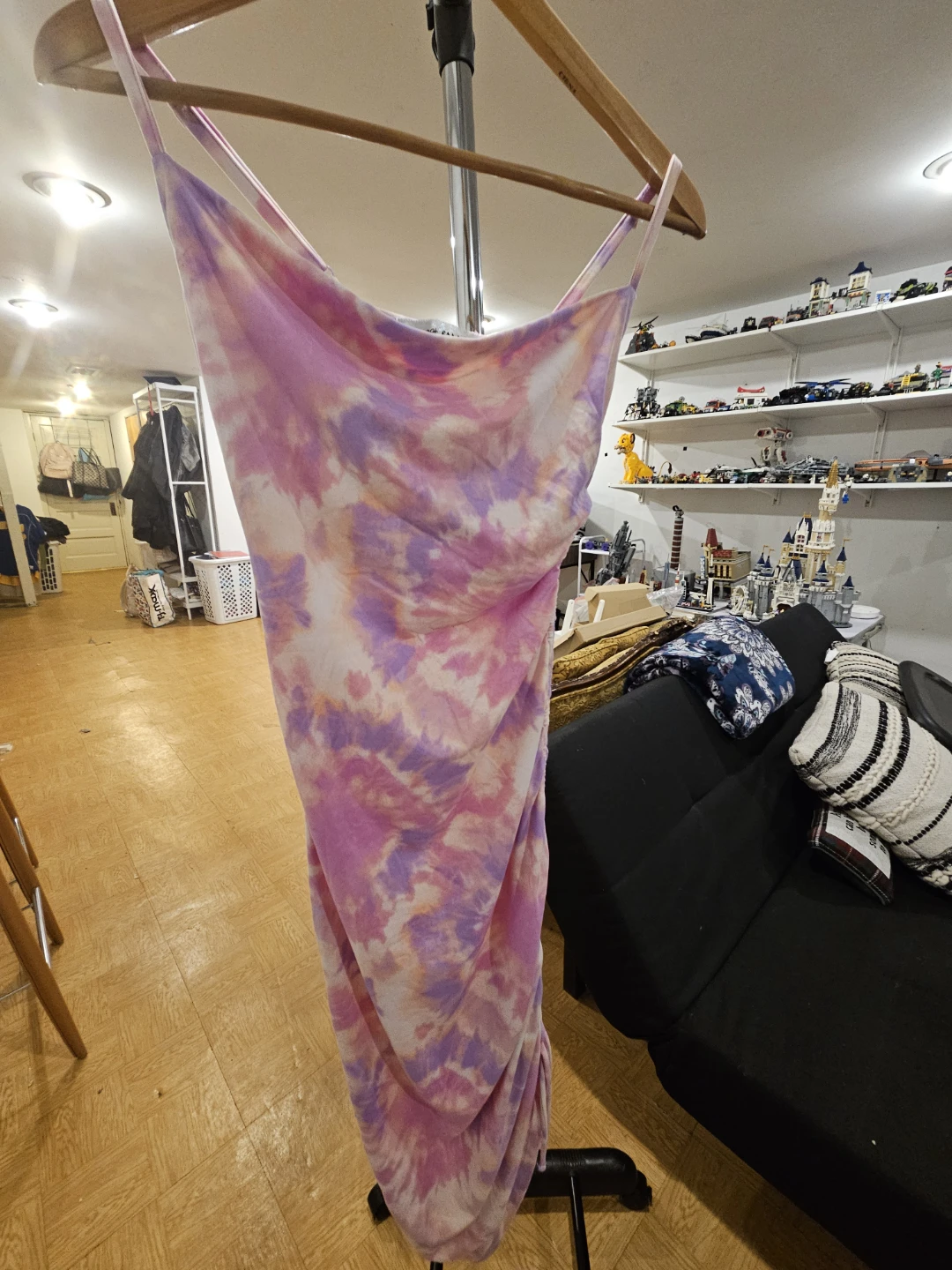 Almost Famous Tie-Dye Ruched Maxi Dress Size S - photo 2