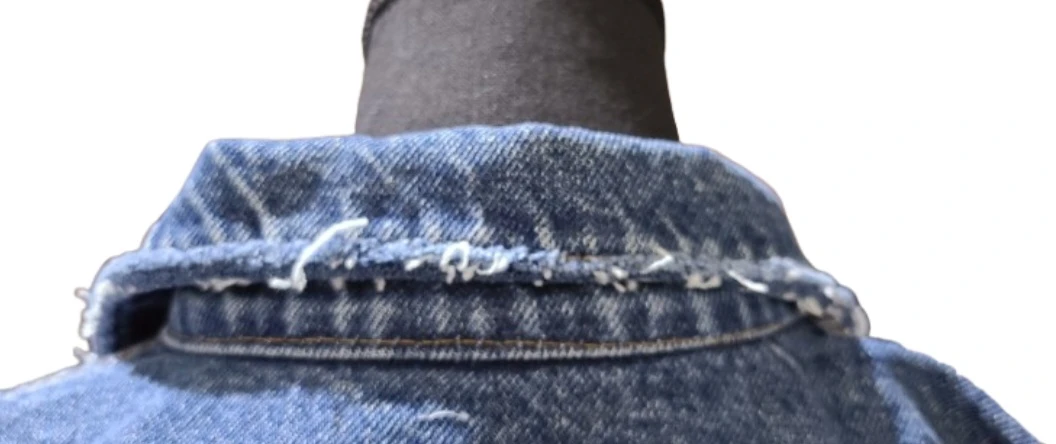 Denim Jacket with Smurf and Mushroom Graphic🥕 - photo 4