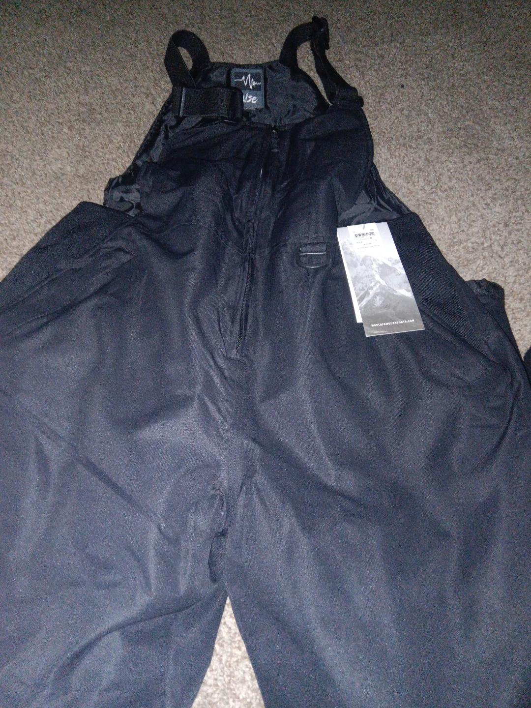 Pulse Waterproof Bib Ski Pants - Black - photo 5