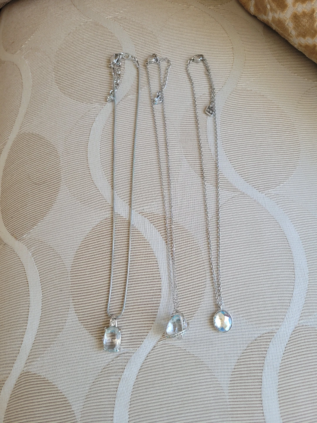 3 Authentic Swarovski pendant Necklaces