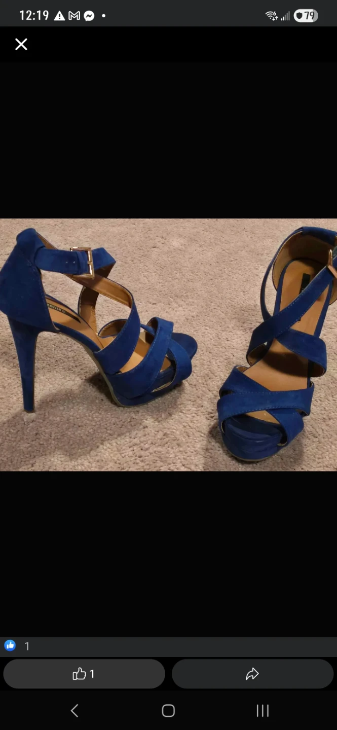 Blue Suede Heels