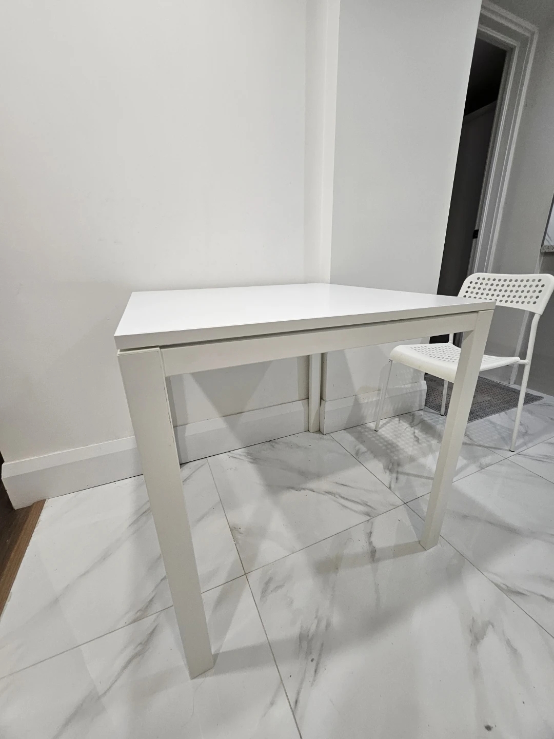 White IKEA Table - photo 2