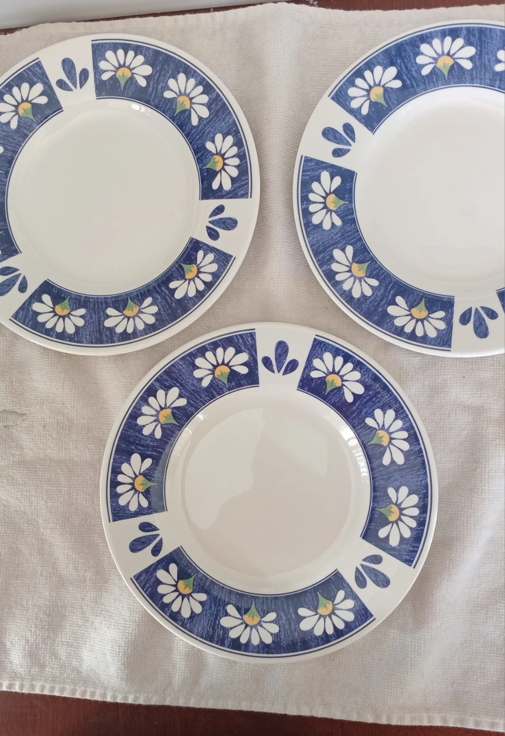 Set of 12 Daisy Pattern Dinner Plates - photo 3