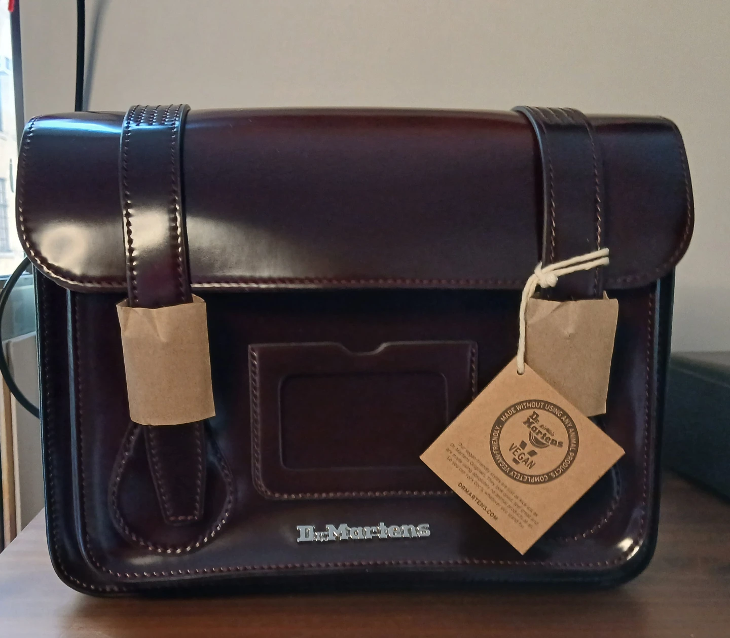 Dr. Martens Vegan Satchel Bag 11in Cherry Red