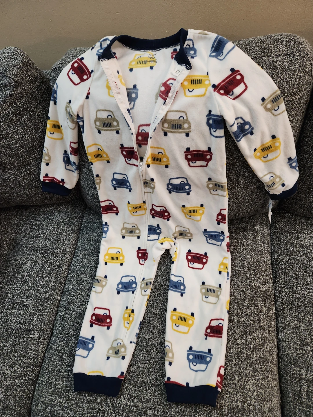 Carter's Boys Fleece Sleepsuit Pajamas Size 5 - photo 5