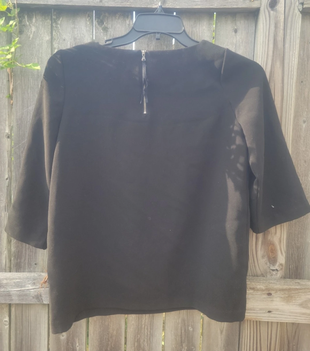 LOFT Black Petite Short Sleeve Top - photo 4