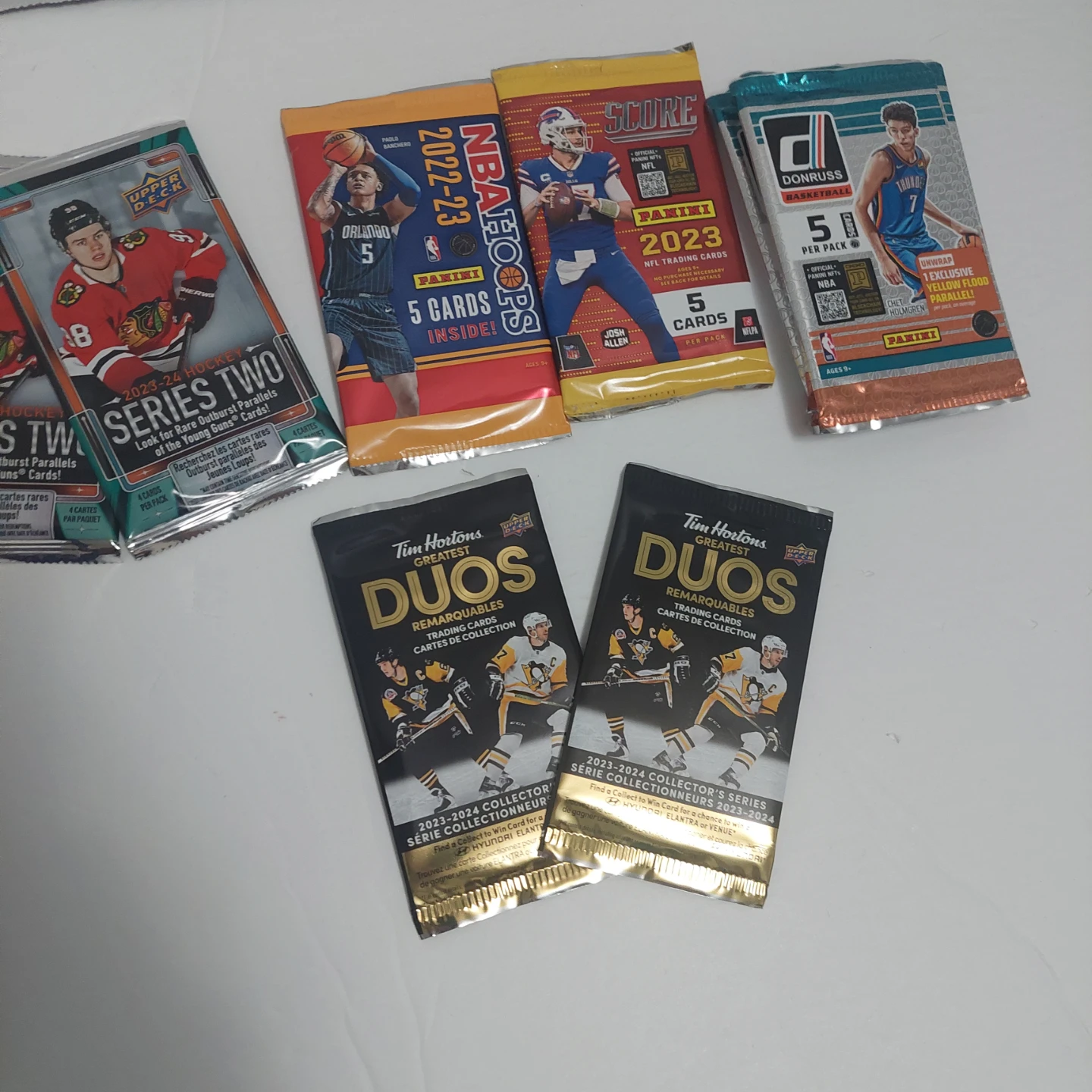 Assorted Sports Trading Card Packs
