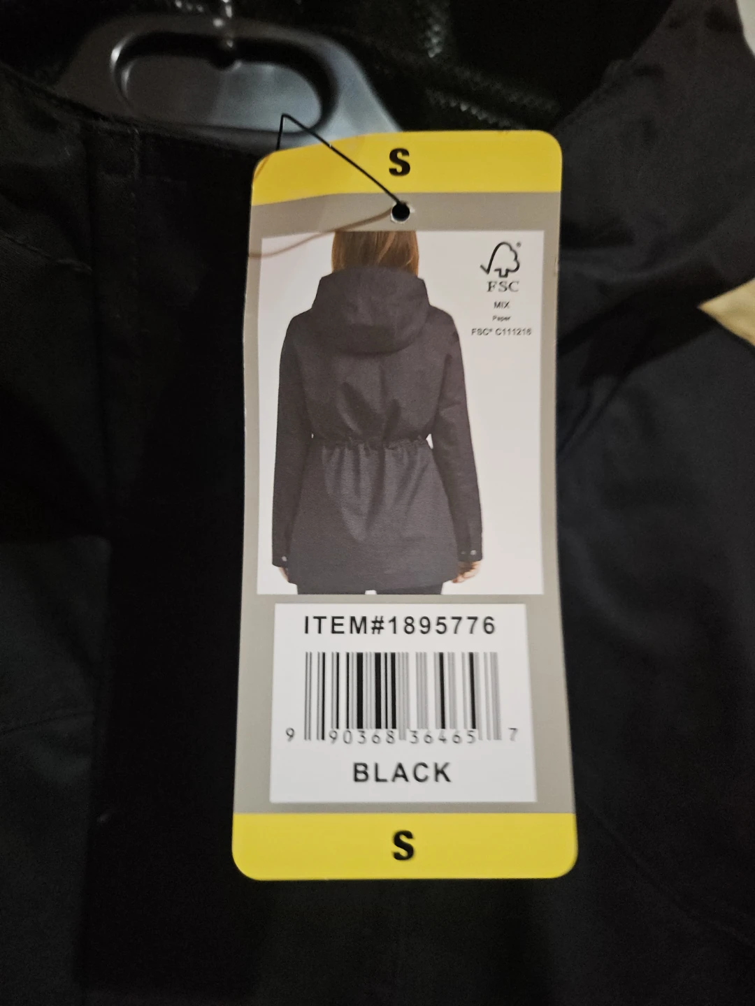 Hunter Black Anorak Jacket - Size S - photo 4