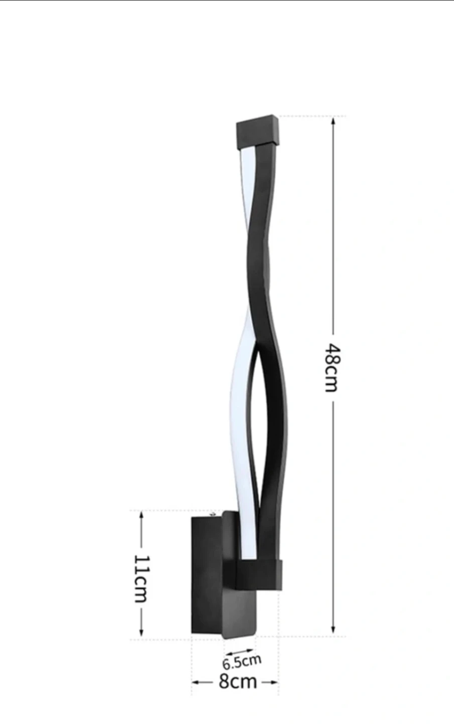 Wall Lamp, Black & White, New in Package HARDWIRED - photo 2