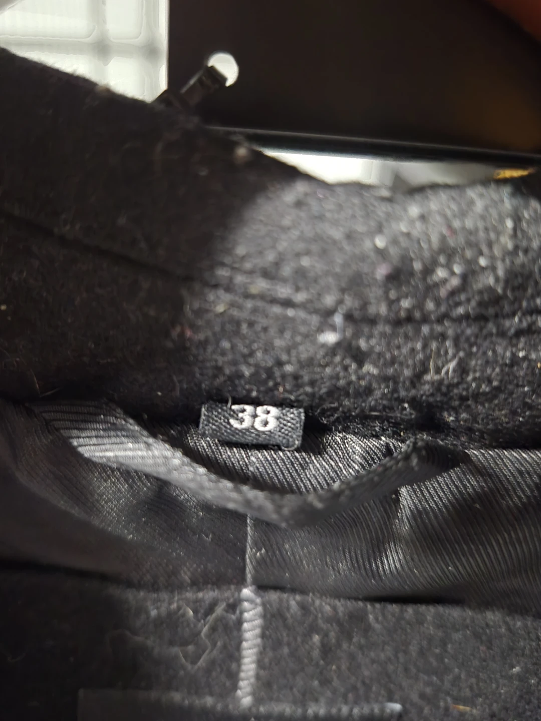 Bellissimo Black Wool Blend Coat Size 38 - photo 5