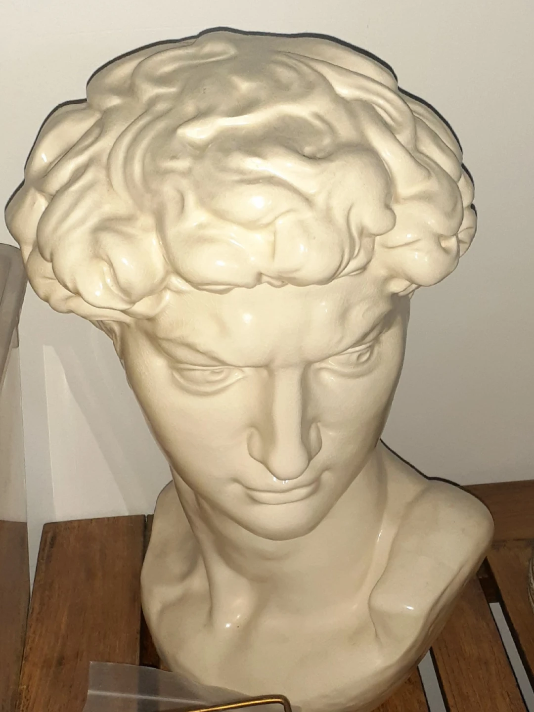 Bust of David Statue - White Ceramic