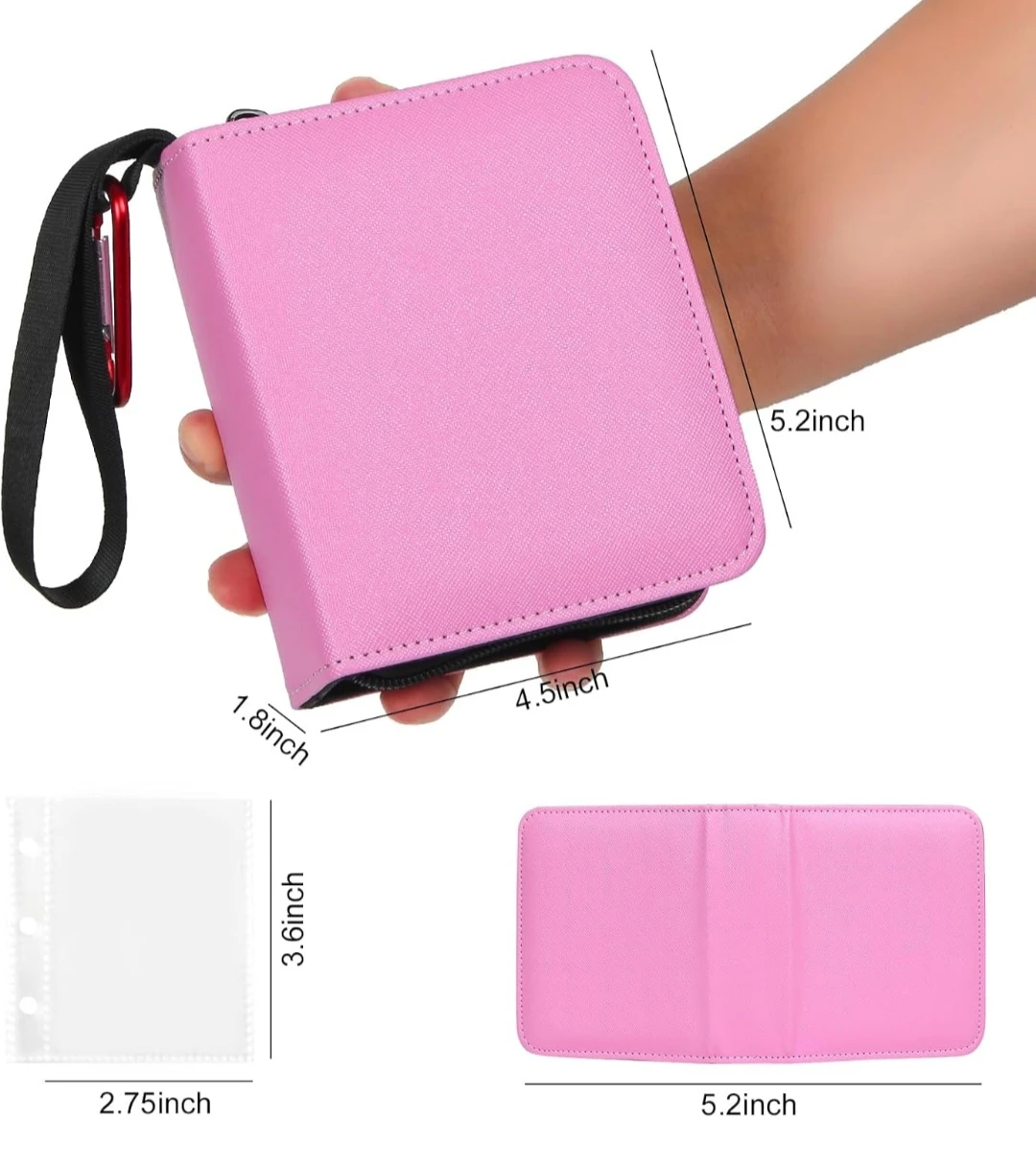 Pink Card Holder Binder Album