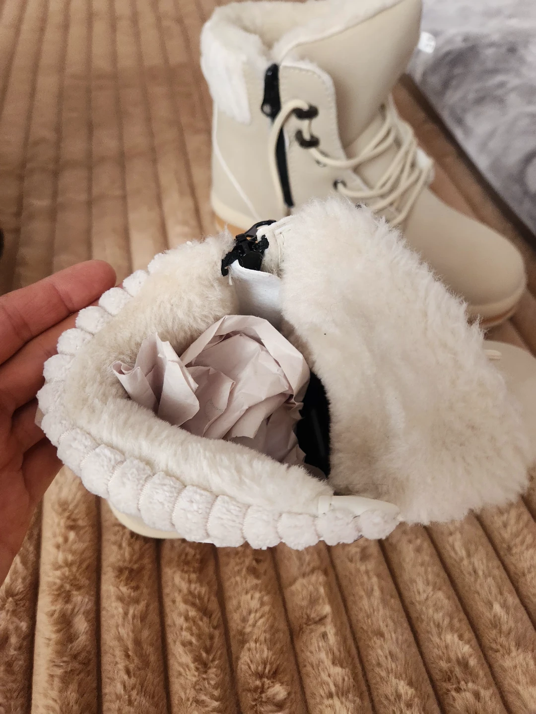Women's Insulated Winter Boots - Beige - photo 3