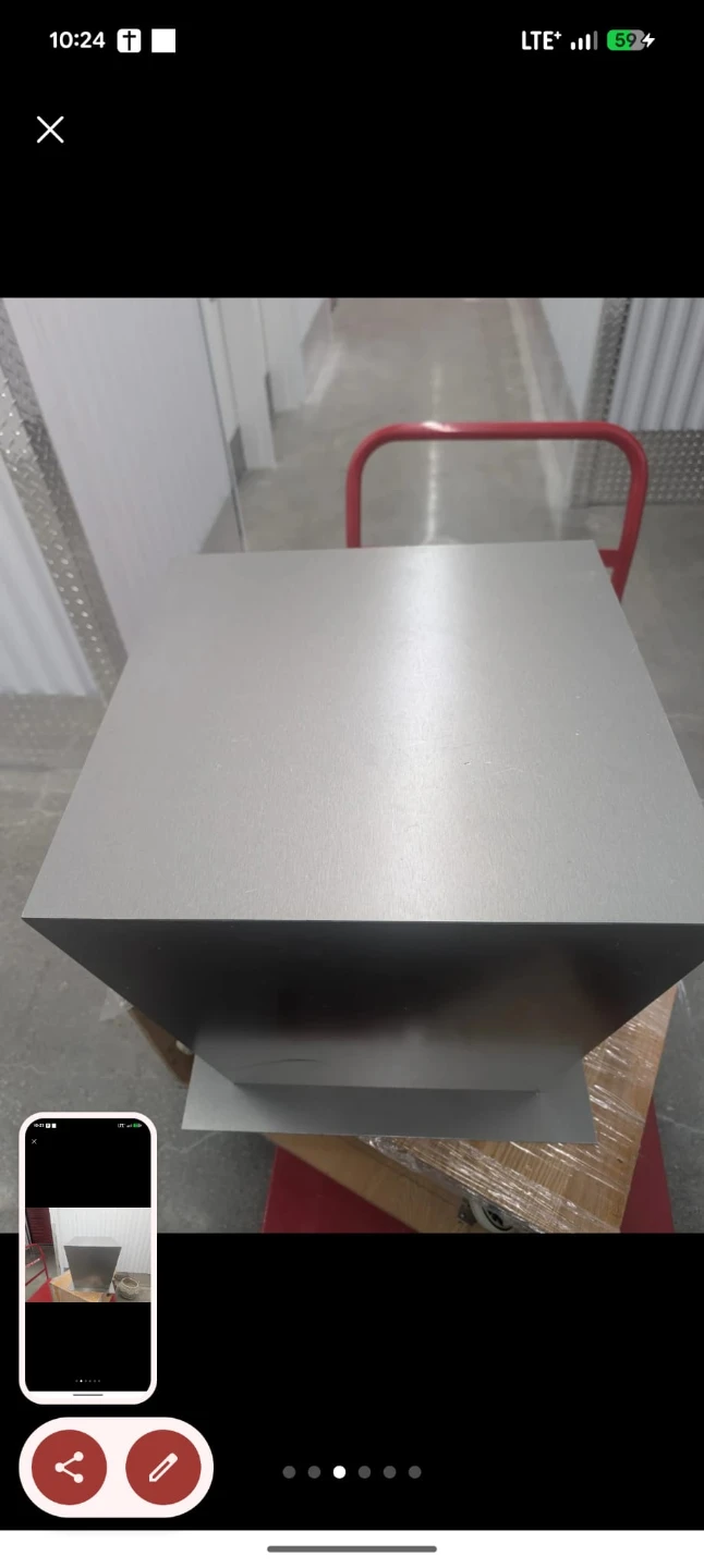 Modern Grey Metal Accent Pedestal Stand - photo 5