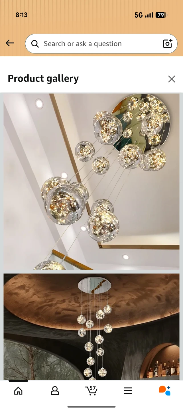 Spiral Chandelier with Crystal Balls - photo 5