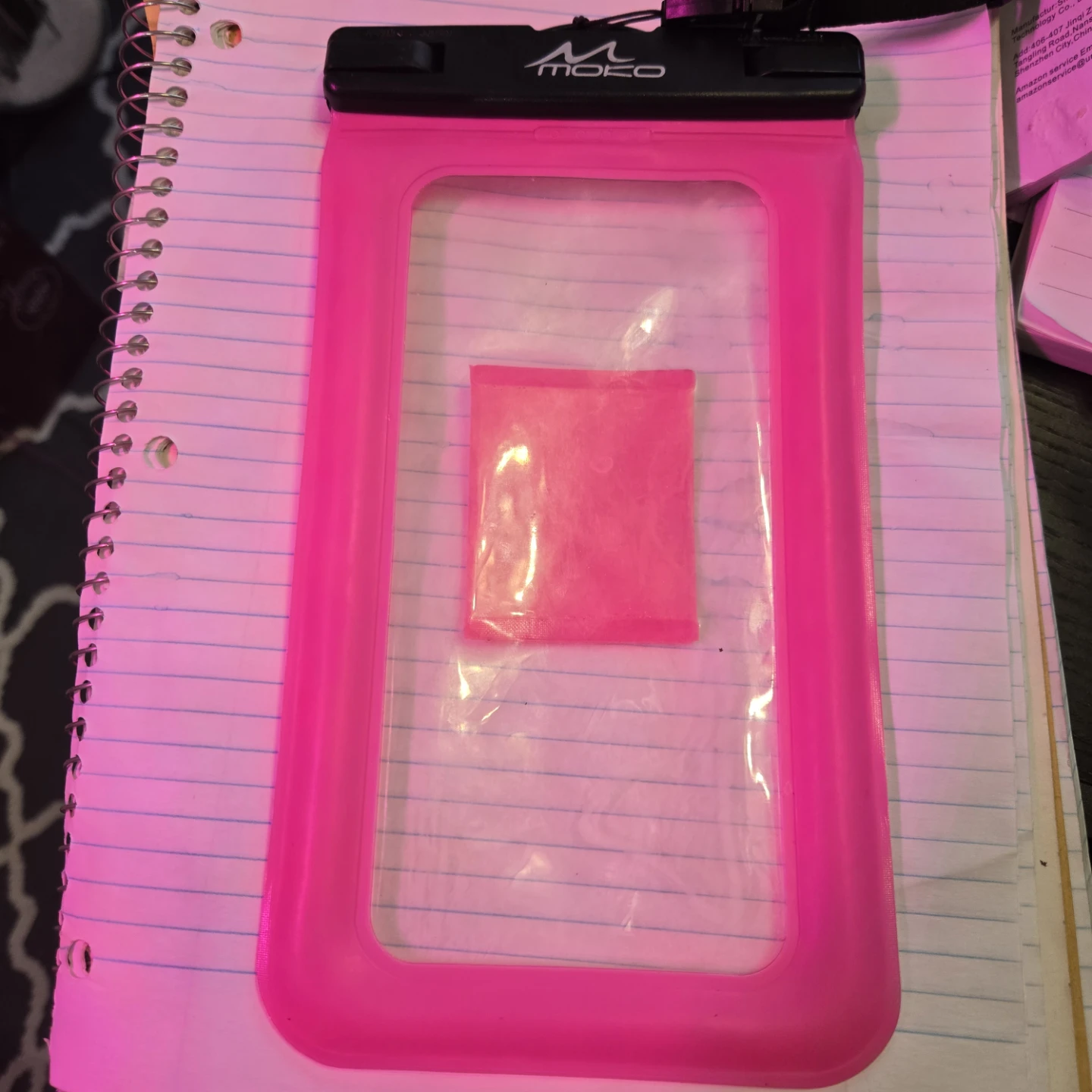 Moko Waterproof Pouch Bag for Phones up to 6.2" - Pink - photo 4