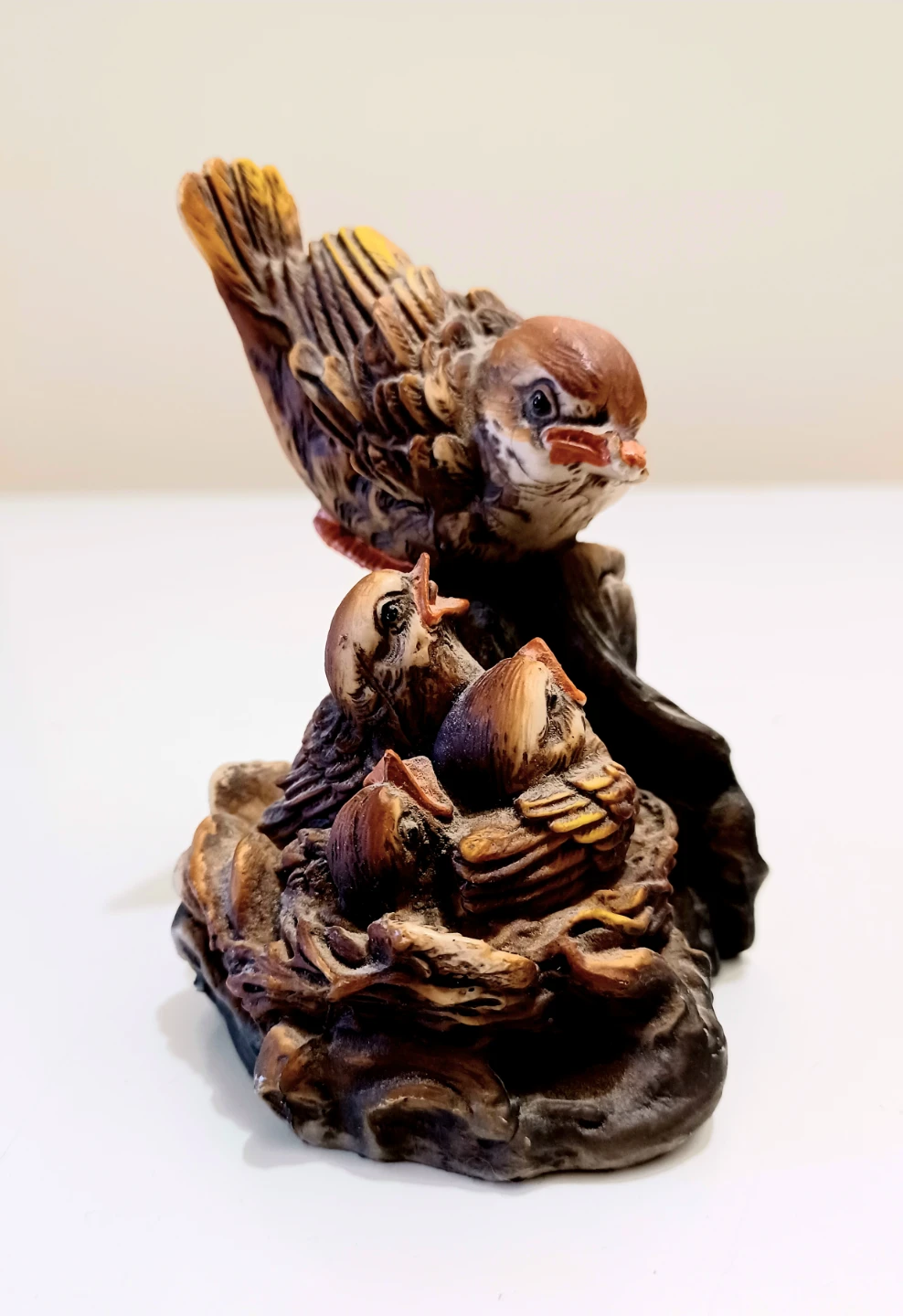 Vtg Italian Hand Painted Bird Figurine