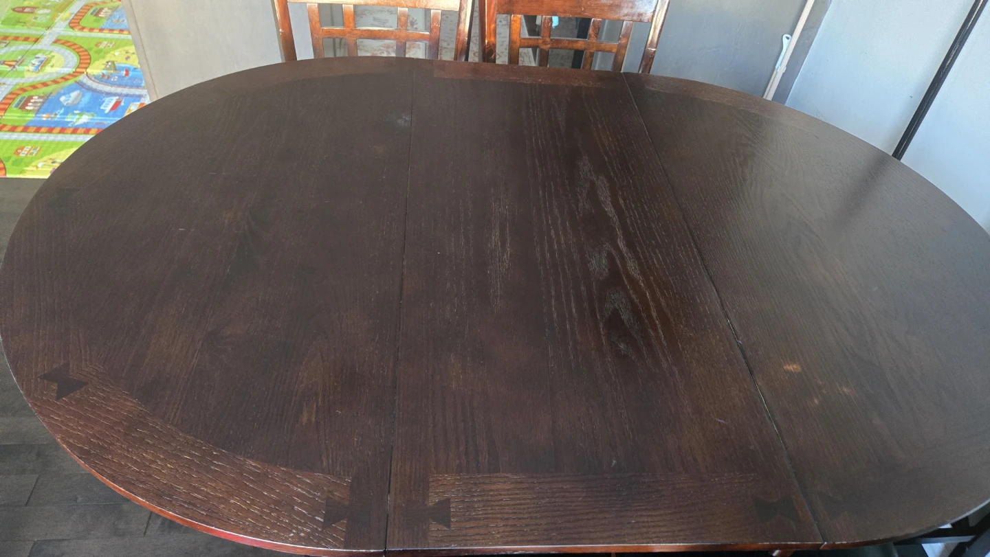 Wooden Dining Table and Chairs Set - photo 2