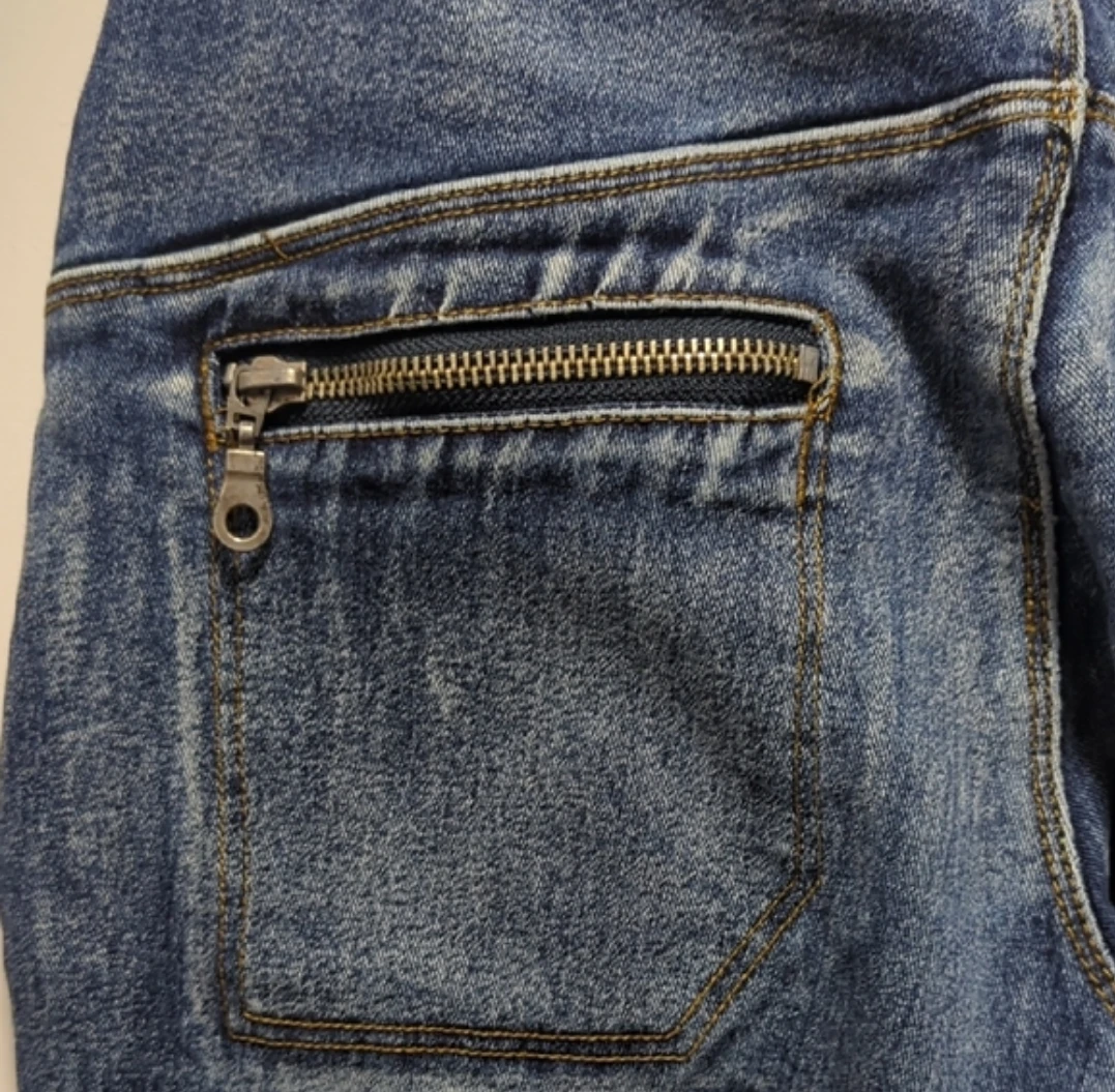 RED|AL JEANS Blue Denim Flare Jeans with Zipper Pockets - photo 5