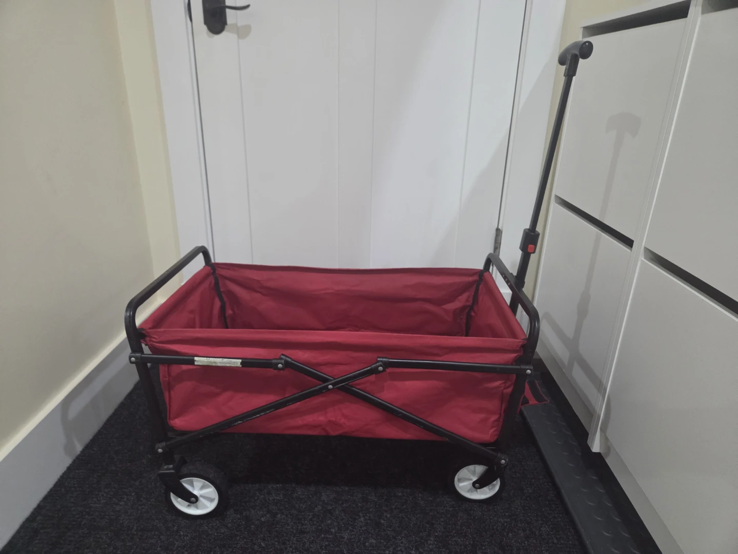 Red Folding Wagon Cart