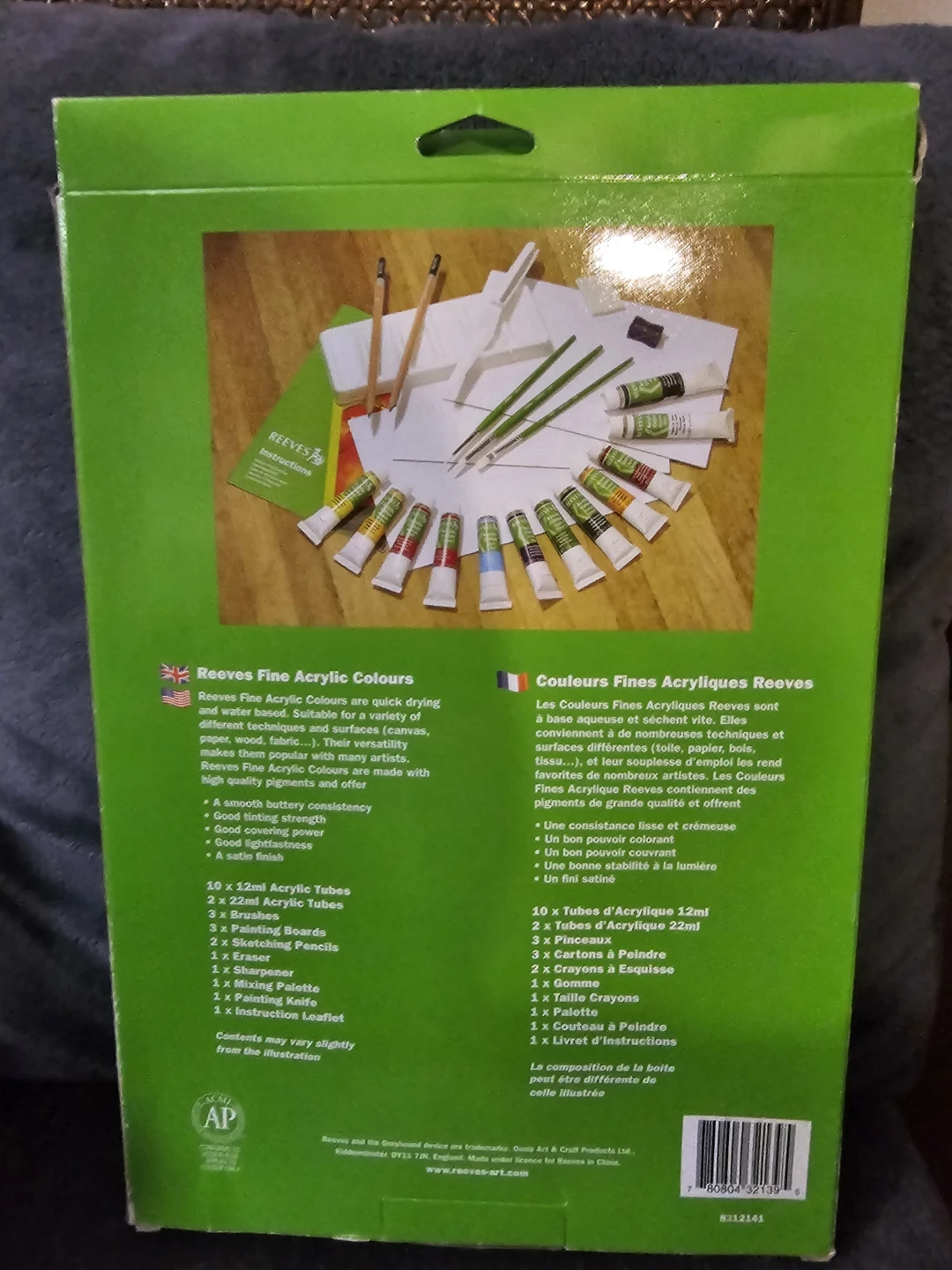 Reeves Complete Acrylic Colour Painting Set with Canvases - photo 3