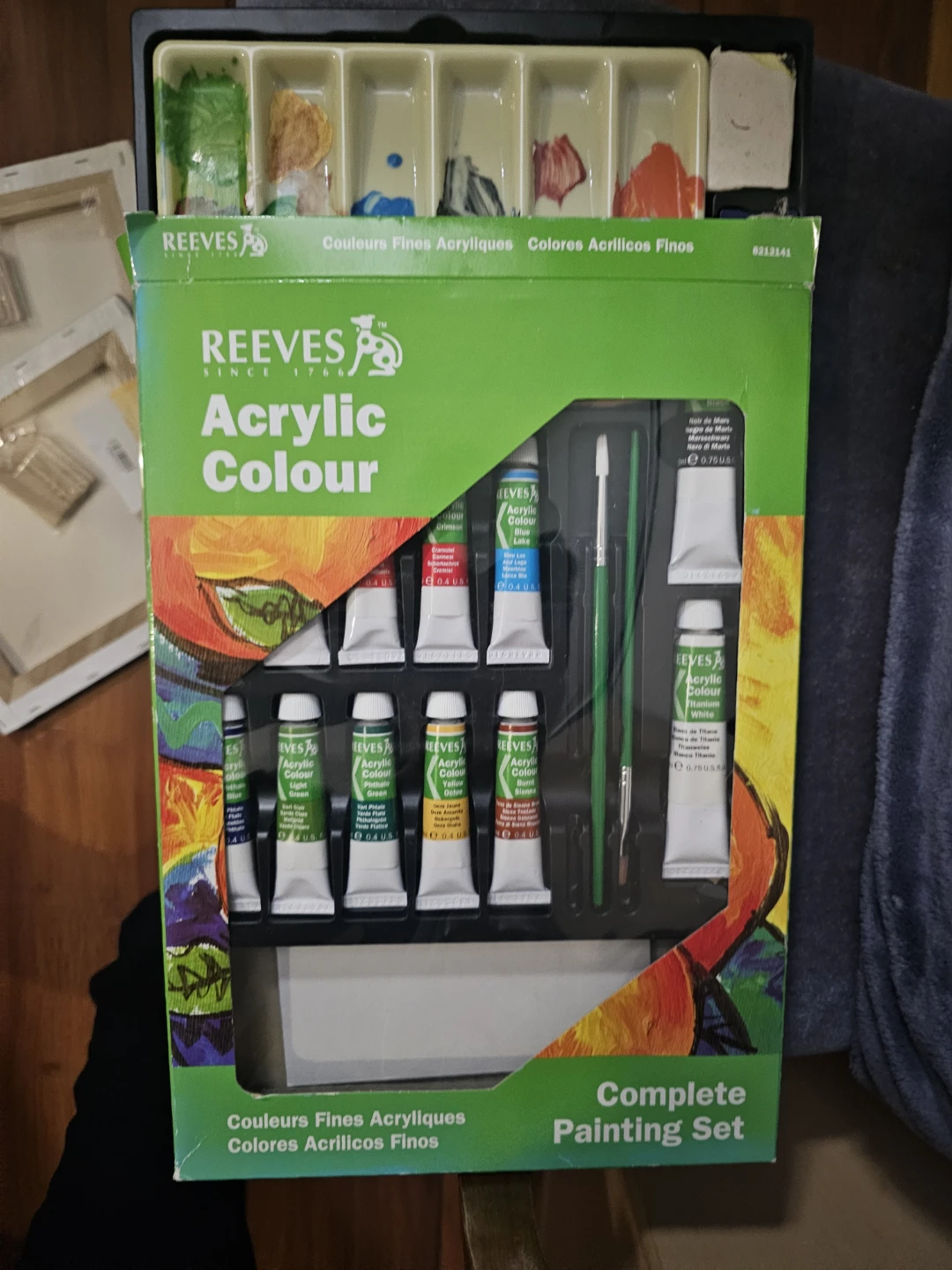 Reeves Complete Acrylic Colour Painting Set with Canvases - photo 4