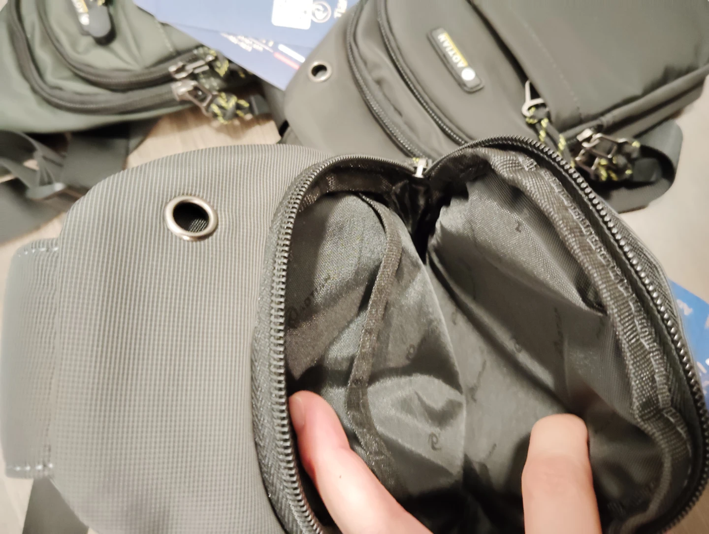 AOTIAN Sling Bag - Grey, Green, and Black (3 Pack) - photo 3