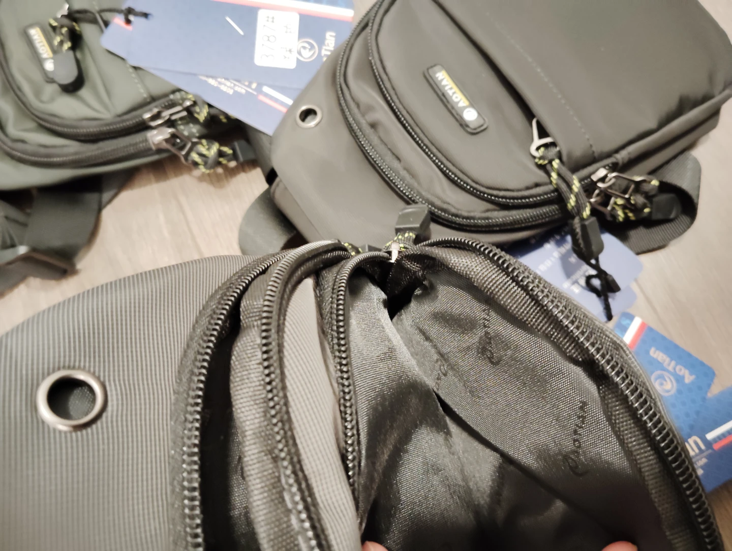 AOTIAN Sling Bag - Grey, Green, and Black (3 Pack) - photo 4
