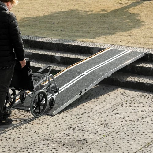 Vevor 10ft Aluminum Portable Wheelchair Ramp - photo 2