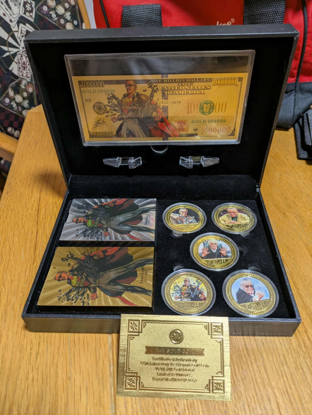 Stan Lee Collector's Set with Coins and Cards