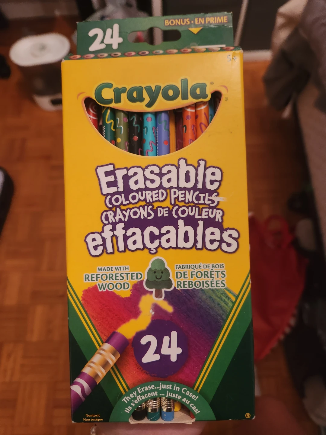 Crayola Erasable Coloured Pencils - 24 Pack