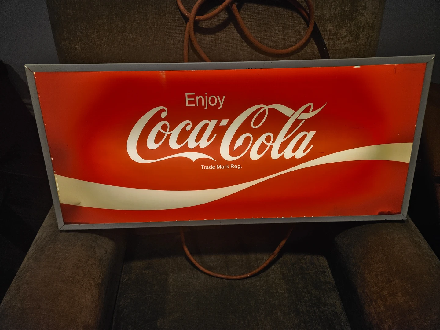 28" Vintage Coca-Cola light up sign - photo 4