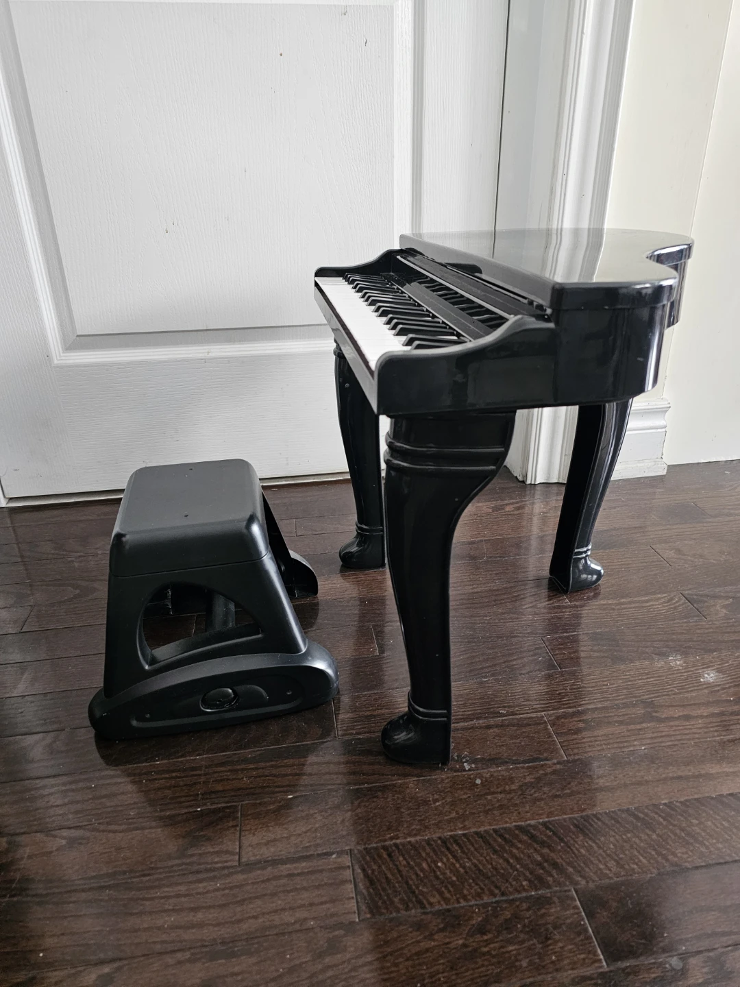 Black Grand Piano Toy Keyboard with Stool - photo 3