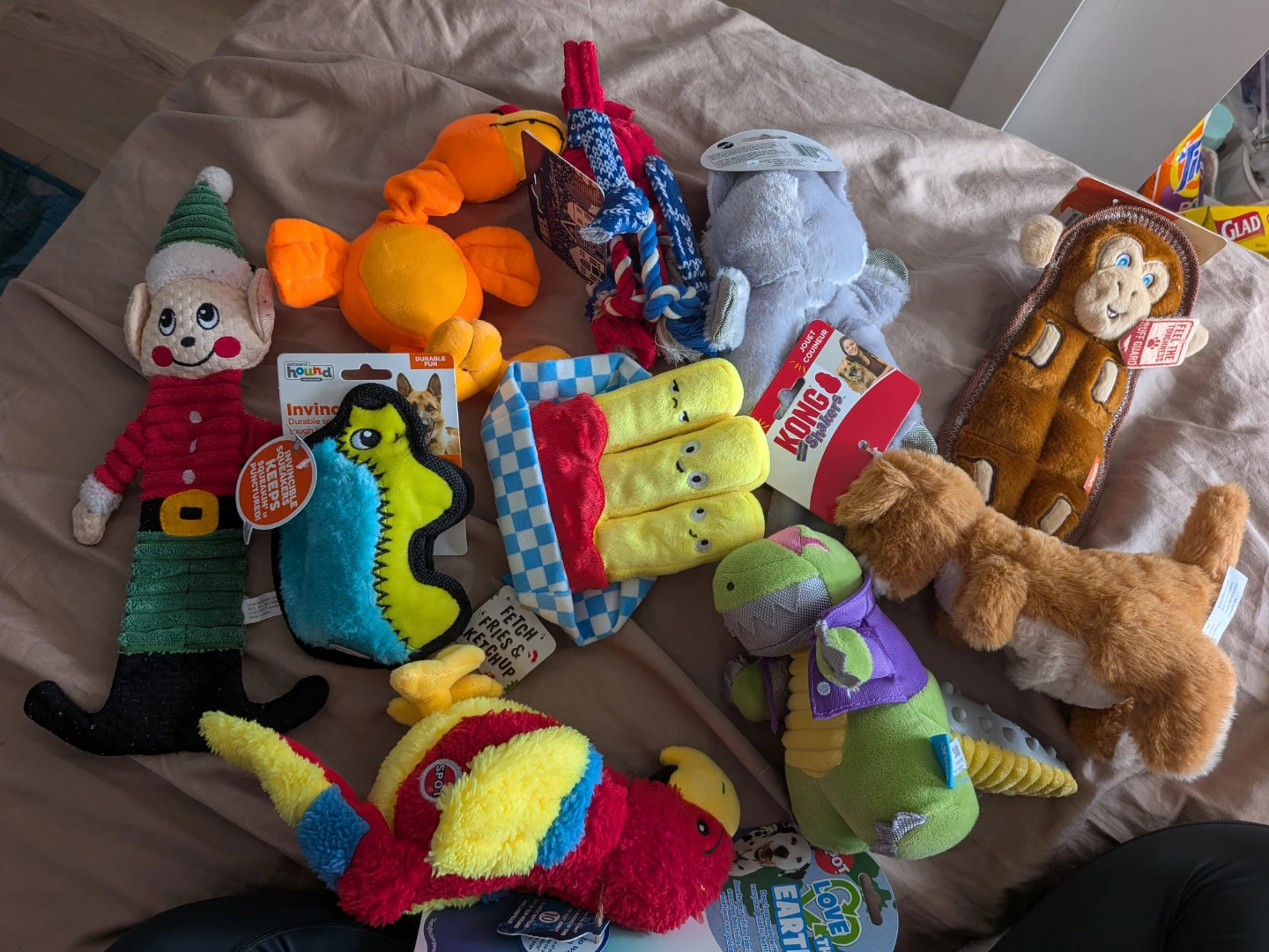 Assorted Dog Plush Toys Bundle 🧡