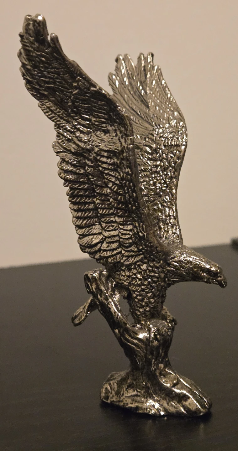 Original Chokin Art Collection Bald Eagle Plate and Figurine - photo 5