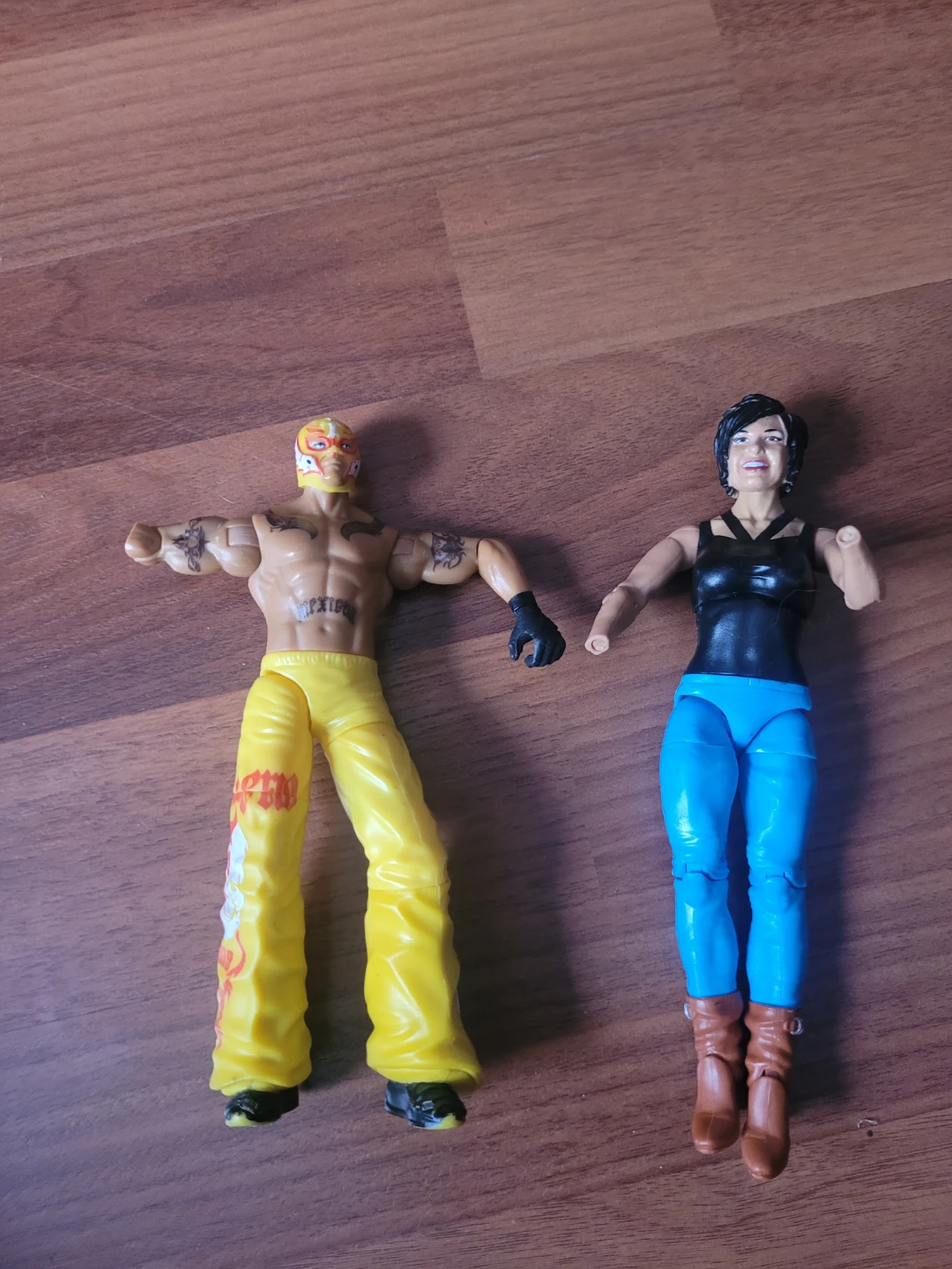 WWE Action Figures - Rey Mysterio & Female Wrestler