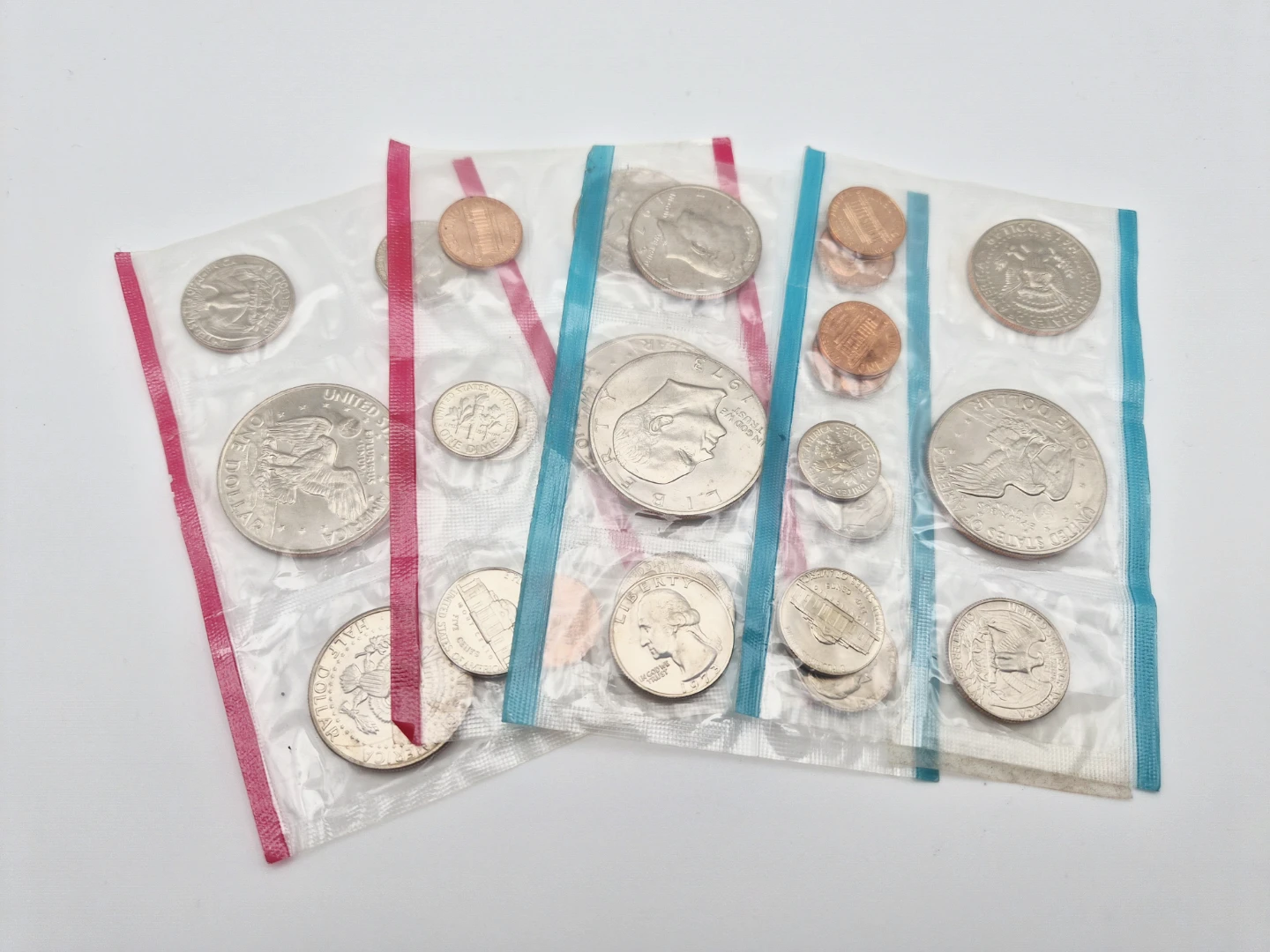 🤩 4 Uncirculated US Coin Set 1973