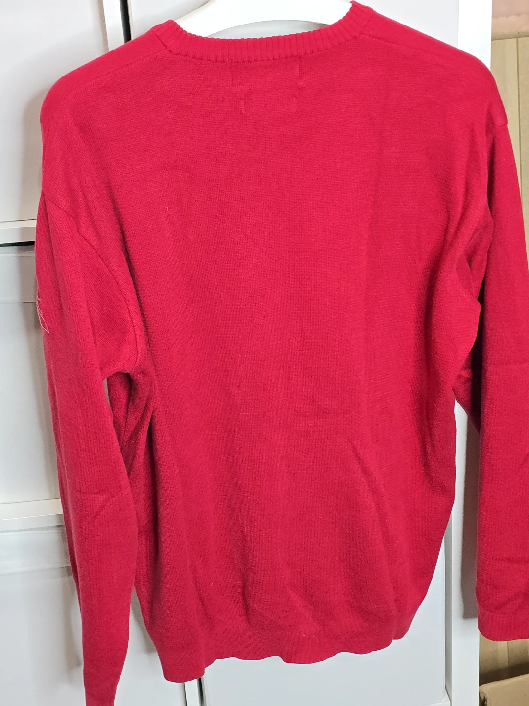Vintage 90s  Polo Sport Ralph Lauren Red V-Neck Sweater - photo 5