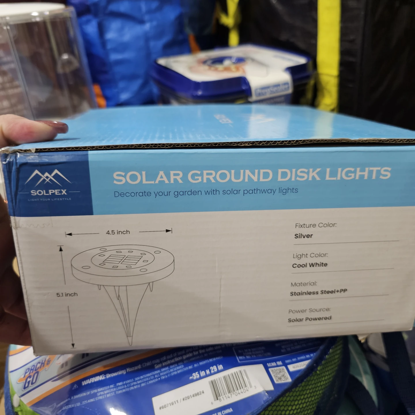 SOLPEX Solar Ground Disk Lights - 16 Pack - photo 3