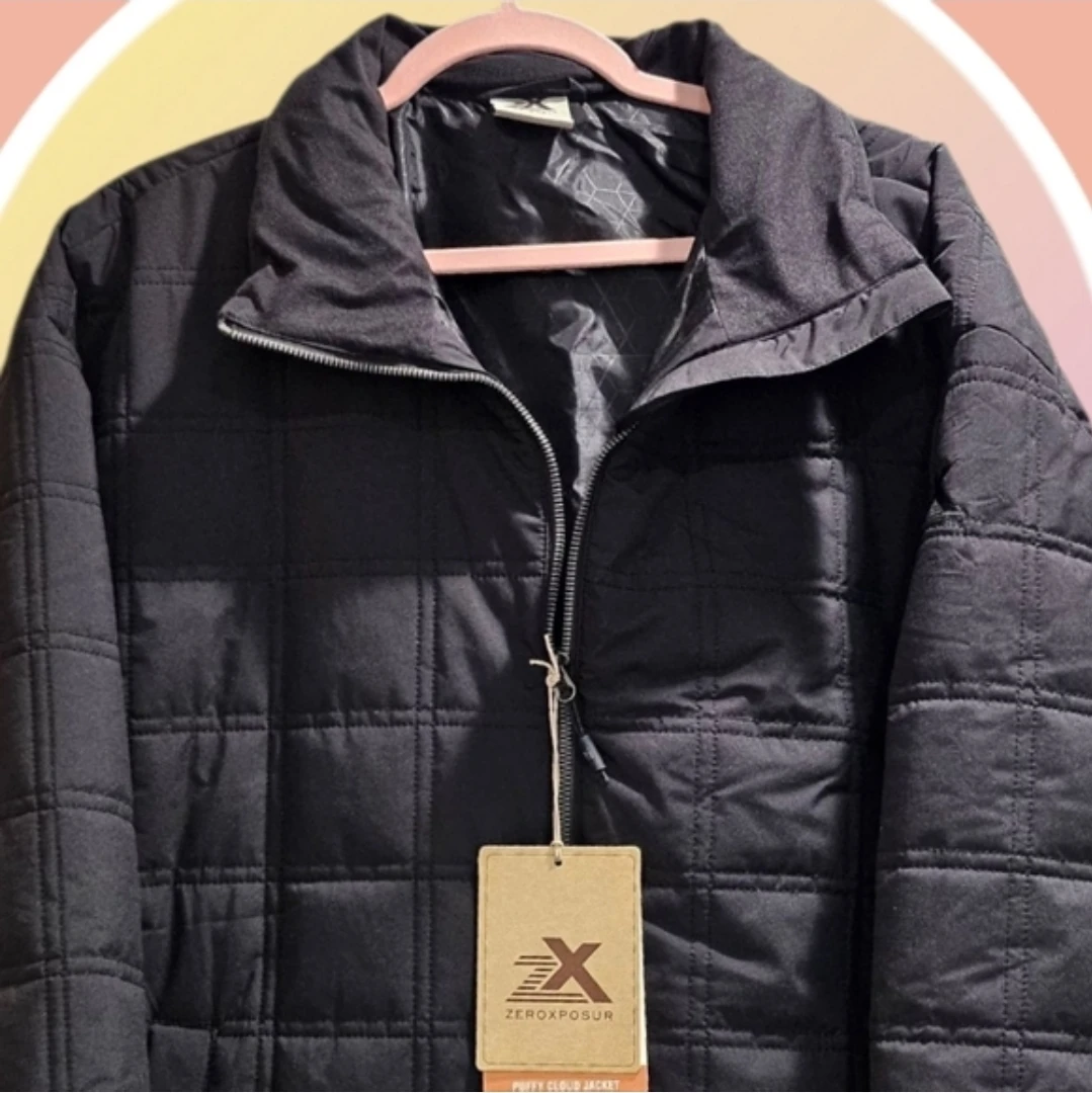 XXL Thermocloud Technology Quilted Jacket Hood  2 Snap Pockets 🏆 - photo 5