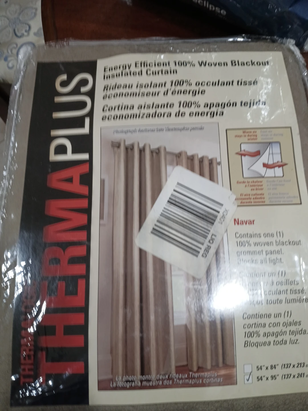 ThermaPlus 54" x 95" Grommet Blackout Curtain Panel - photo 2