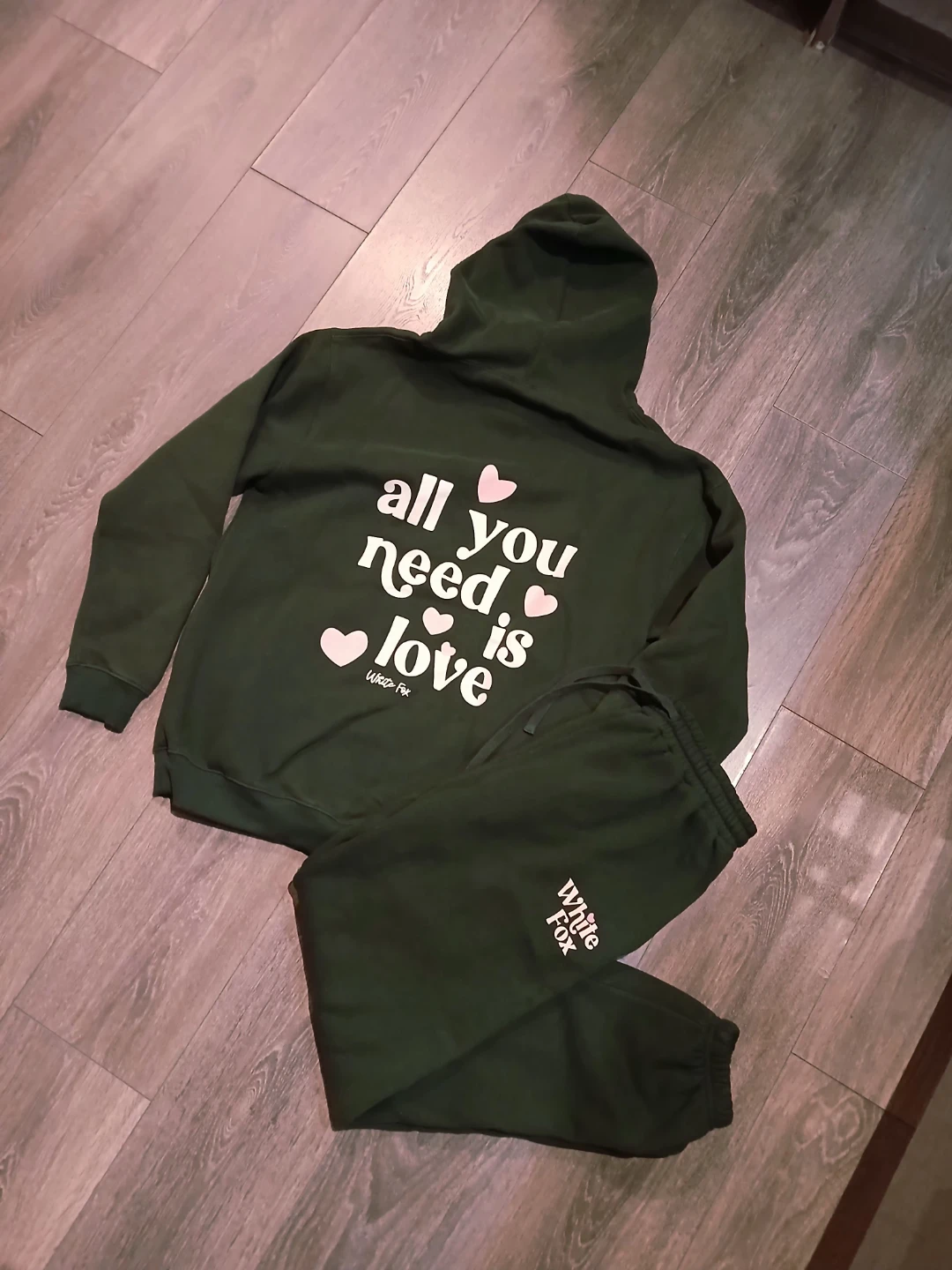 Whitefox dark green hoodie + sweatpants set - photo 2
