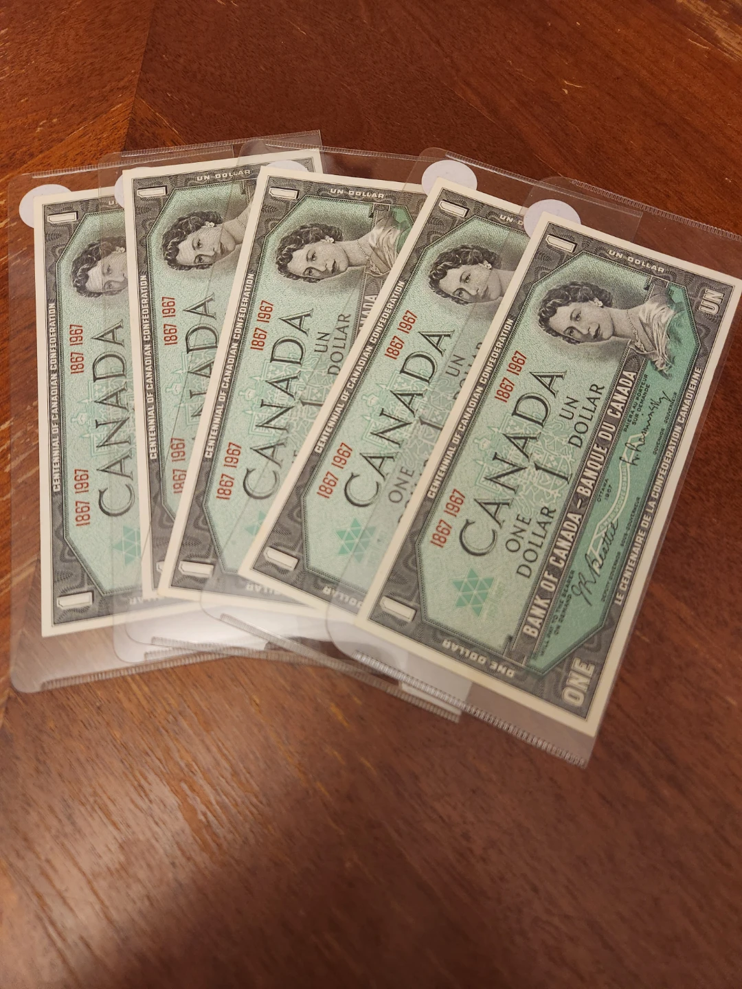Centennial of Canadian Confederation $1 Bank Notes (1867-1967) - photo 3