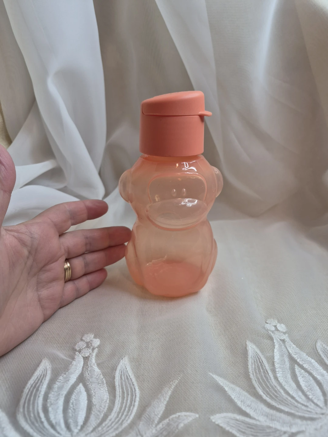 Tupperware Mini Eco Bottle Orange Monkey 350ml 12oz - photo 5